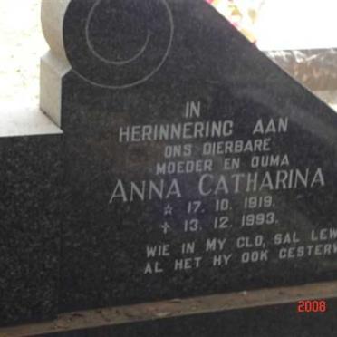 HEERDEN Anna Catharina, van 1919-1993