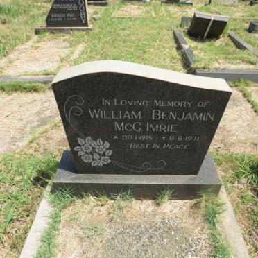 IMRIE William Benjamin McG. 1915-1971