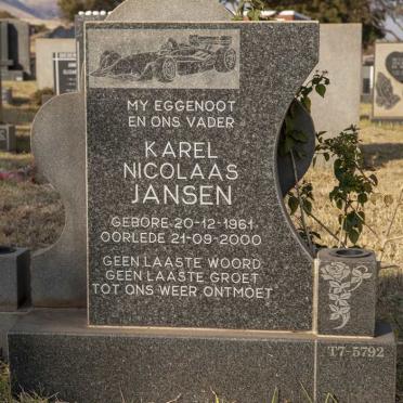 JANSEN Karel Nicolaas 1961-2000