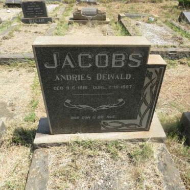 JACOBS Andries Dewald 1915-1967