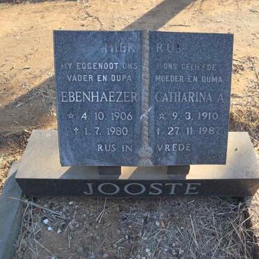JOOSTE Ebenhaezer 1906-1980 & Catharina A. 1910-1987