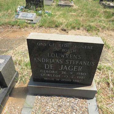 JAGER Louwrens Andriaas Stefanus, de 1980-1981