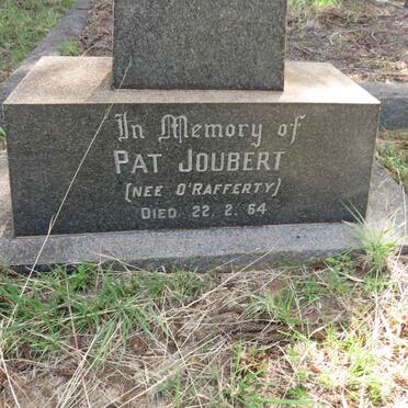 JOUBERT Pat nee O'RAFFERTY -1964