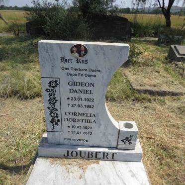 JOUBERT Gideon Daniel 1922-1982 & Cornelia Dorethea 1923-2012