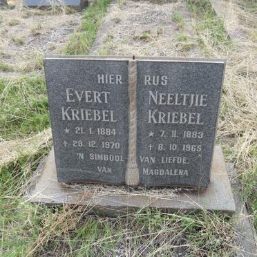 KRIEBEL Evert 1884-1970 & Neeltjie 1883-1965