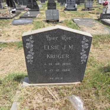 KRUGER Elsie J.M. 1890-1984