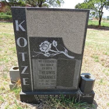 KOTZE Theunis Johannes 1919-1997