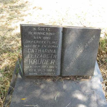 KRUGER Catharina Elizabeth VAN HEERDEN 1884-1967