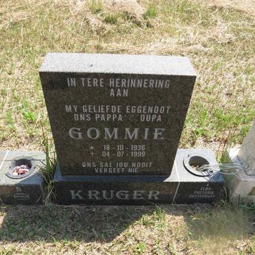 KRUGER Gommie 1936-1999