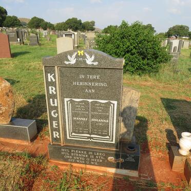 KRUGER J.J. 1938-2000 & J.M. 1943-2016