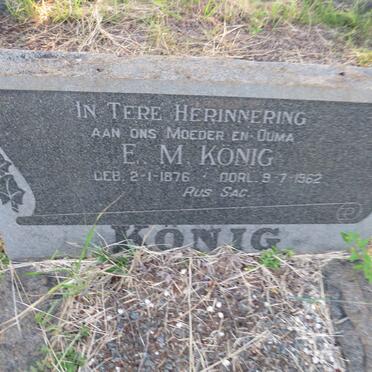 KONIG E.M. 1876-1962
