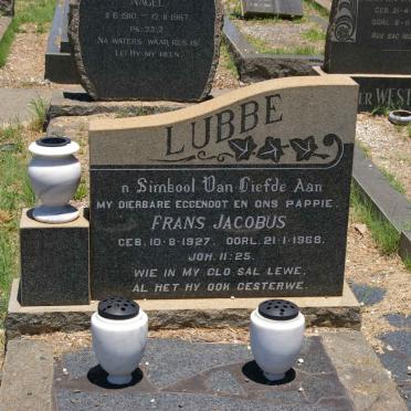 LUBBE Frans Jacobus 1927-1968