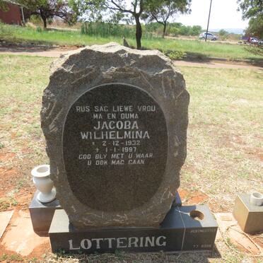 LOTTERING Jacoba Wilhelmina 1932-1997