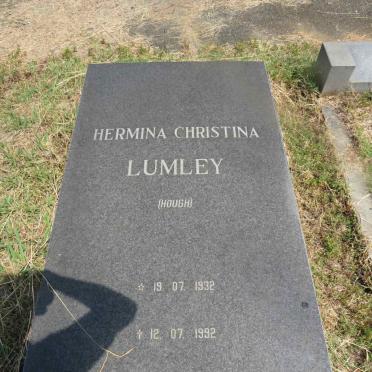 LUMLEY Hermina Christina nee HOUGH 1932-1992