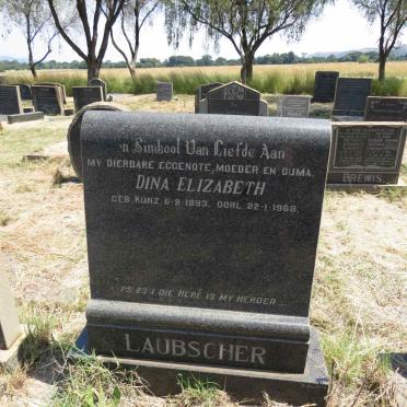 LAUBSCHER Dina Elizabeth nee KUNZ 1893-1968