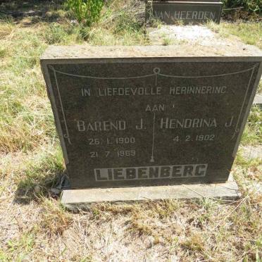 LIEBENBERG Barend J. 1900-1969 & Hendrina J. 1902- 