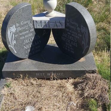 MALAN Jacobus Nicolaas 1934-1990 :: MALAN Jacobus Nicolaas 1971-1998
