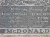 McDONALD Henry Douglas ?-? &amp; Elsje Cecilia VENTER ?-?