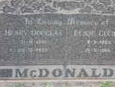 McDONALD Henry Douglas ?-? &amp; Elsje Cecilia VENTER ?-?