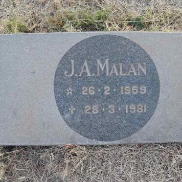 MALAN J.A. 1959-1981