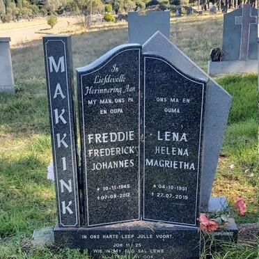 MAKKINK Frederick Johannes 1945-2012 &amp; Helena Magrietha 1951-2019