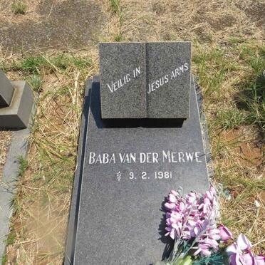 MERWE, van der 1981-1981