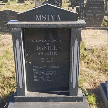 MSIYA Daniel Monde 1966-2015