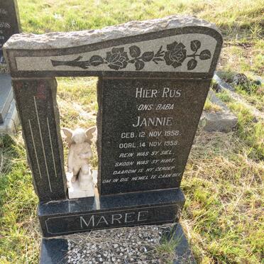 MAREE Jannie 1958-1958