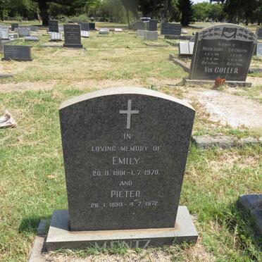 MENTZ Pieter 1899-1972 & Emily 1901-1970