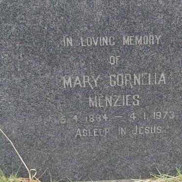 MENZIES Mary Cornelia 1884-1973