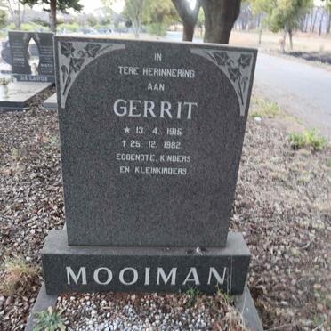 MOOIMAN Gerrit 1915-1982