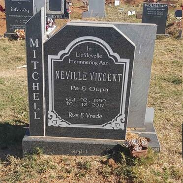 MITCHELL Neville Vincent 1959-2017