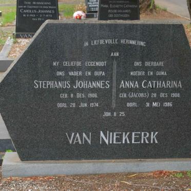 NIEKERK Stephanus Johannes, van 1906-1974 &amp; Anna Catharina JACOBS 1908 - 1986