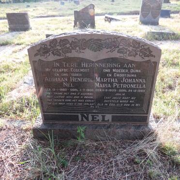 NEL Adriaan Hendrik 1880-1960 & Martha Johanna Maria Petronella 1905-1994