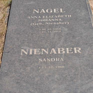 NAGEL Anna Elizabeth Johanna nee NIENABER 1954-2010 :: NIENABER Sandra 1960-