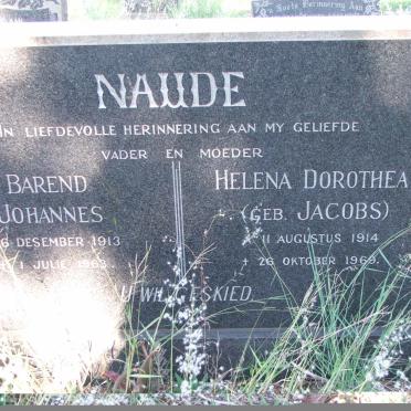 NAUDE Helena Dorothea nee JACOBS 1914-1969