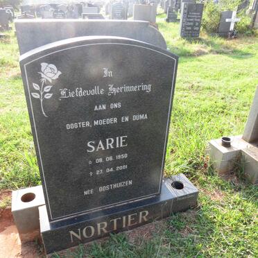 NORTIER Sarie 1950-2001