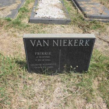 NIEKERK Frikkie, van 1922-1984