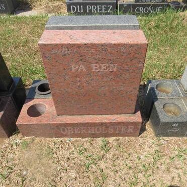 OBERHOLSTER Ben 1933-2001