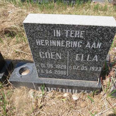 OOSTHUIZEN Coen 1929-2006 & Ella 1933- 