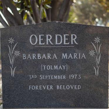 OERDER Barbara Maria nee TOLMAY -1973