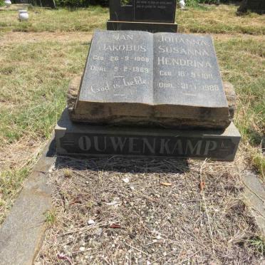 OUWENKAMP Jan Jacobus 1908-1969 & Johanna Susanna Hendrina 1911-1988