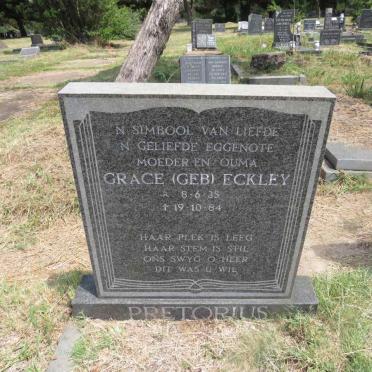 PRETORIUS Grace nee ECKLEY 1935-1984