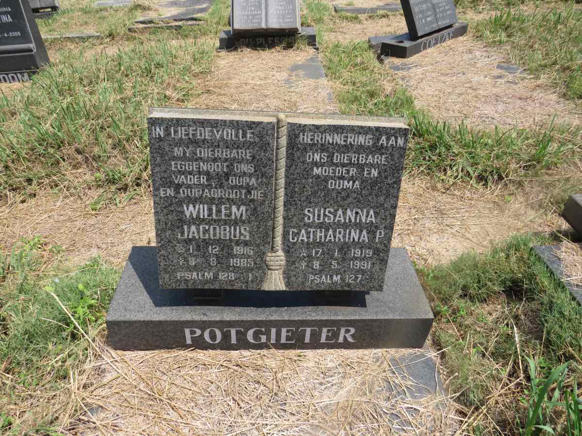 POTGIETER Willem Jacobus 1916-1985 & Susanna Catharina P. 1919-1991