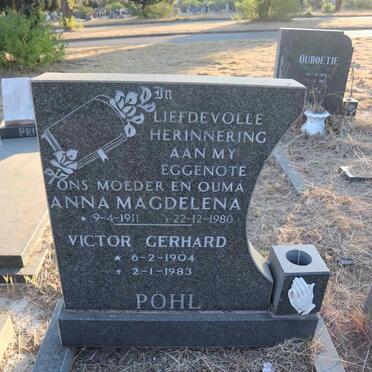 POHL Victor Gerhard 1904-1983 & Anna Magdelena 1911-1980