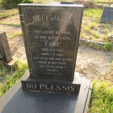 PLESSIS Fanie, du 1917-1966