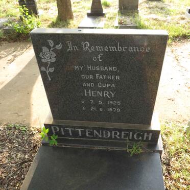 PITTENDREIGH Henry 1925-1979