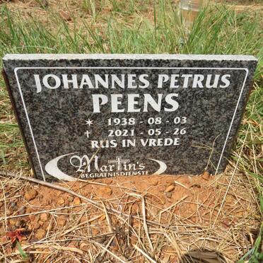 PEENS Johannes Petrus 1938-2021