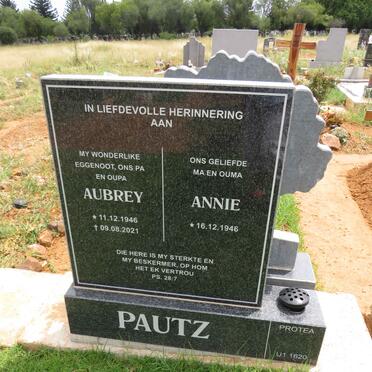 PAUTZ Aubrey 1946-2021 & Annie 1946- 