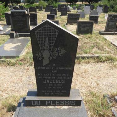 PLESSIS Jacobus, du 1901-1977